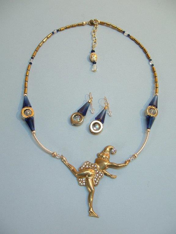 Figure Skater Eleyne Williams - Narrative Necklaces - Figure Skater