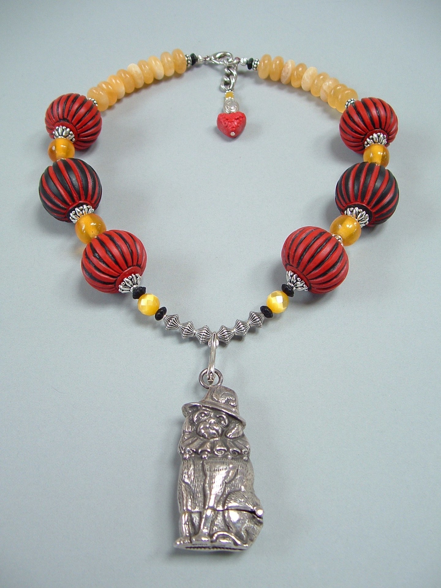Pleased As Punch Eleyne Williams - Narrative Necklaces - Pleased As Punch