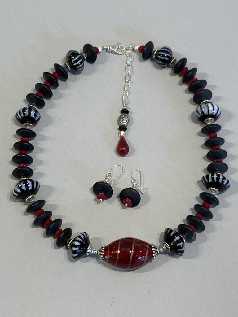 Reflections Upon Firelight Eleyne Williams - Narrative Necklaces - Reflections Upon Firelight